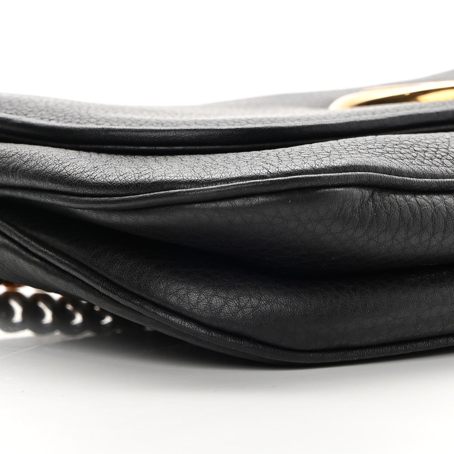 Calfskin Medium 1973 Chain Shoulder Bag Black