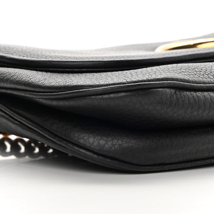 Gucci Calfskin Medium 1973 Chain Shoulder Bag Black 9 of 11