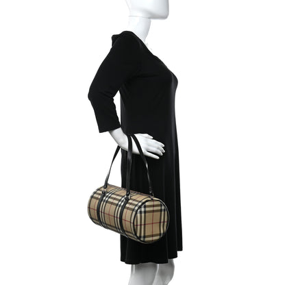 Burberry House Check Barrel Bag Black 2 of 14