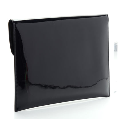 Alexander McQueen Patent Skull Lock Envelope Clutch 3 of 7