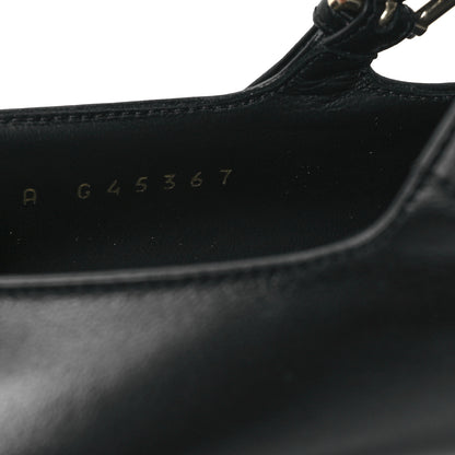 Chanel Lambskin Mary Jane Platform Pumps 41 Black 9 of 10