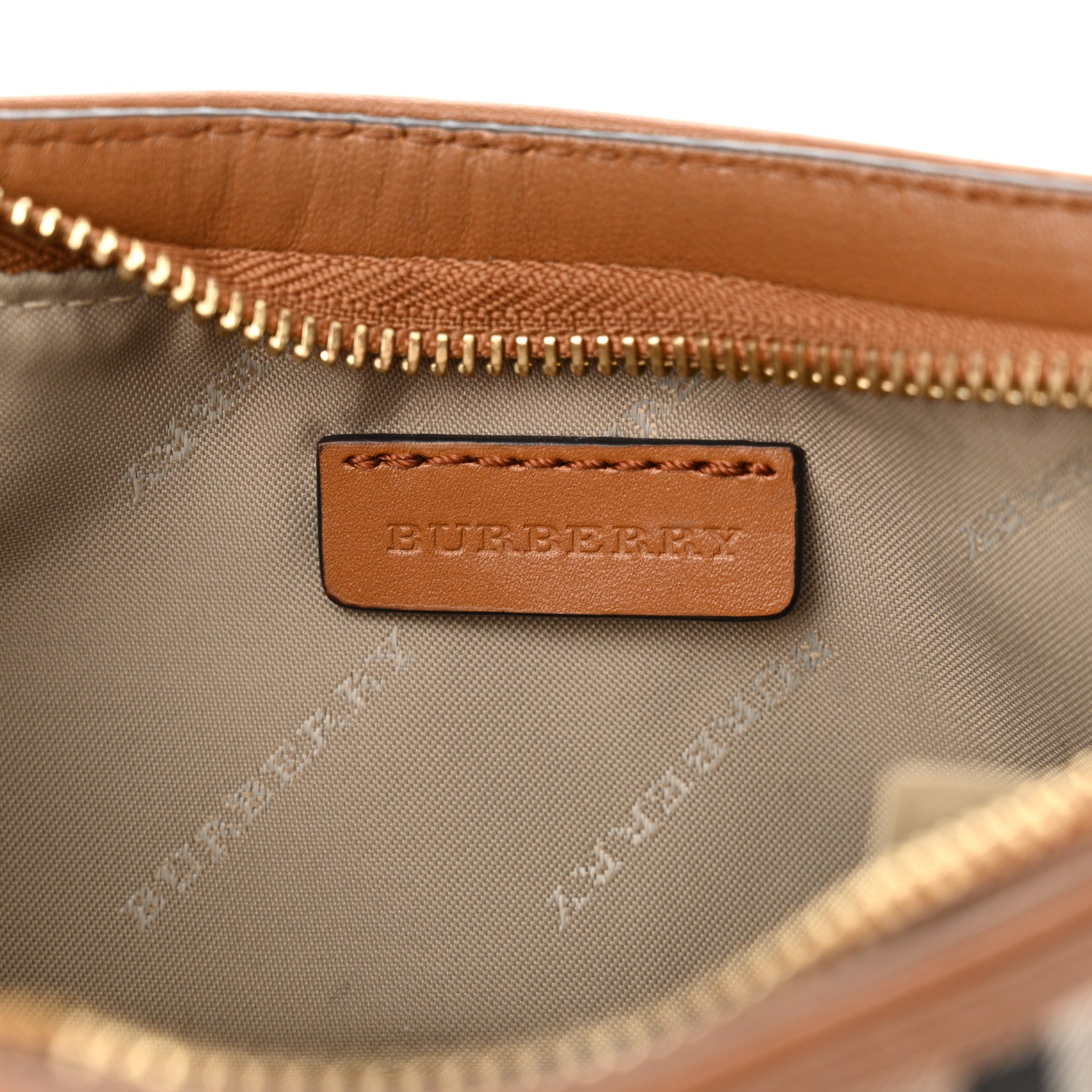 Burberry Haymarket Check Clara Pochette Brown 6 of 15