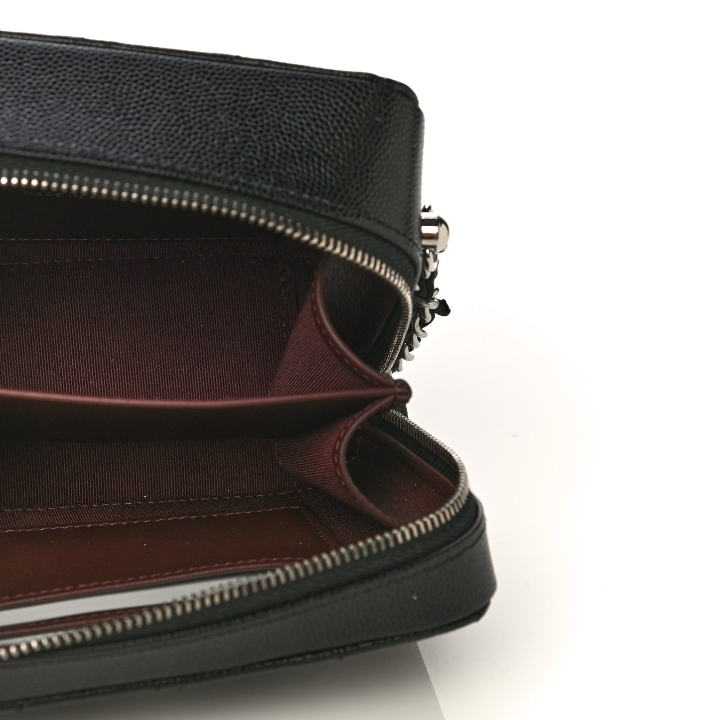 Caviar Quilted Camera Bag Black