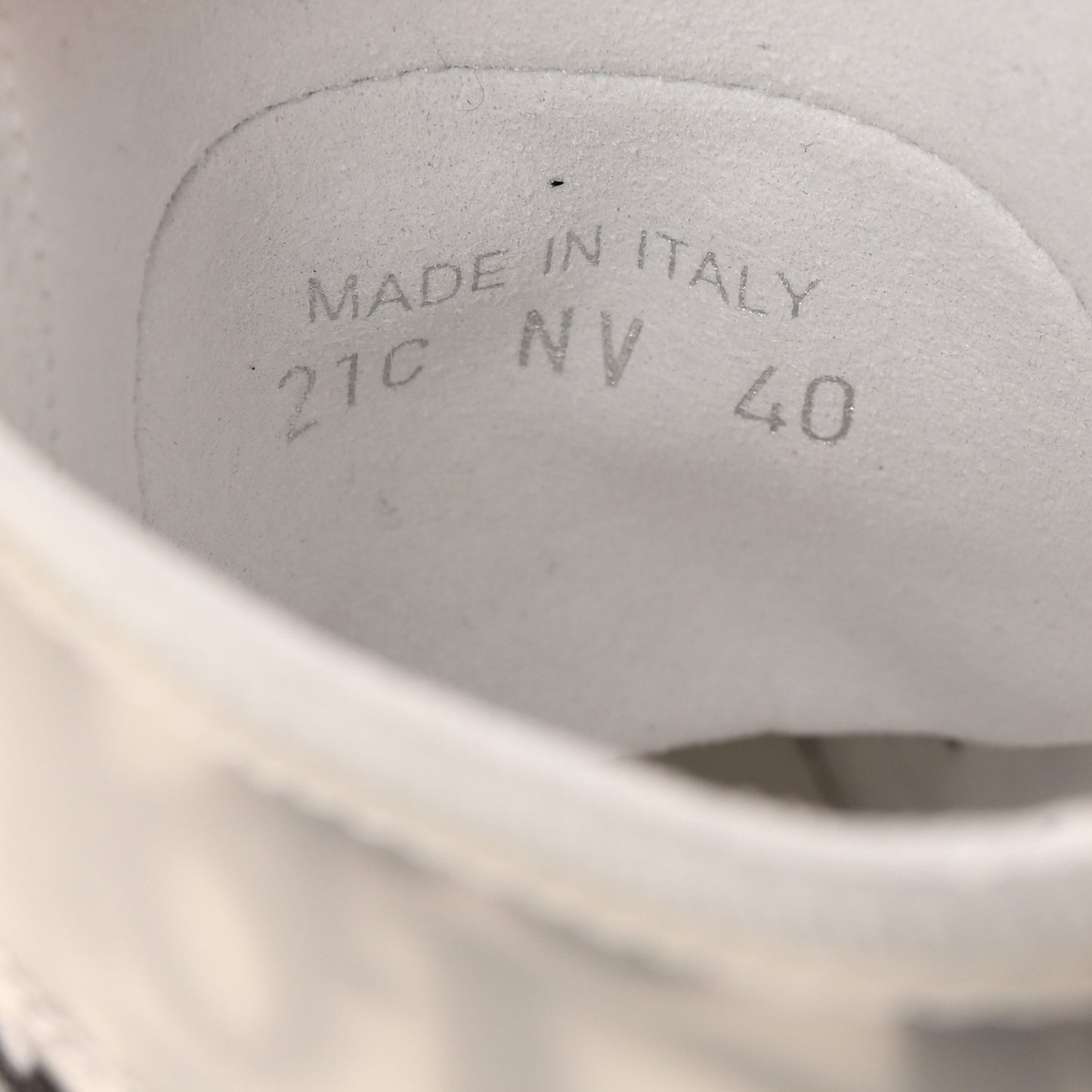 Technical Canvas Oblique B23 High Top Sneakers 40 White Black