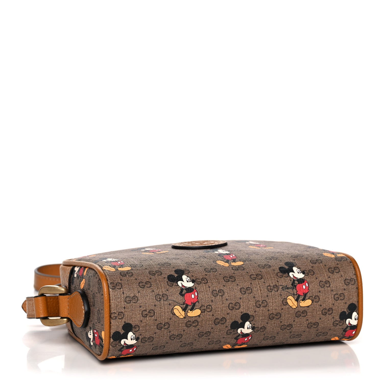 Gucci X DISNEY Mini Vintage GG Supreme Monogram Mickey Mouse Shoulder Bag Beige Vintage Sun Oil 3 of 12
