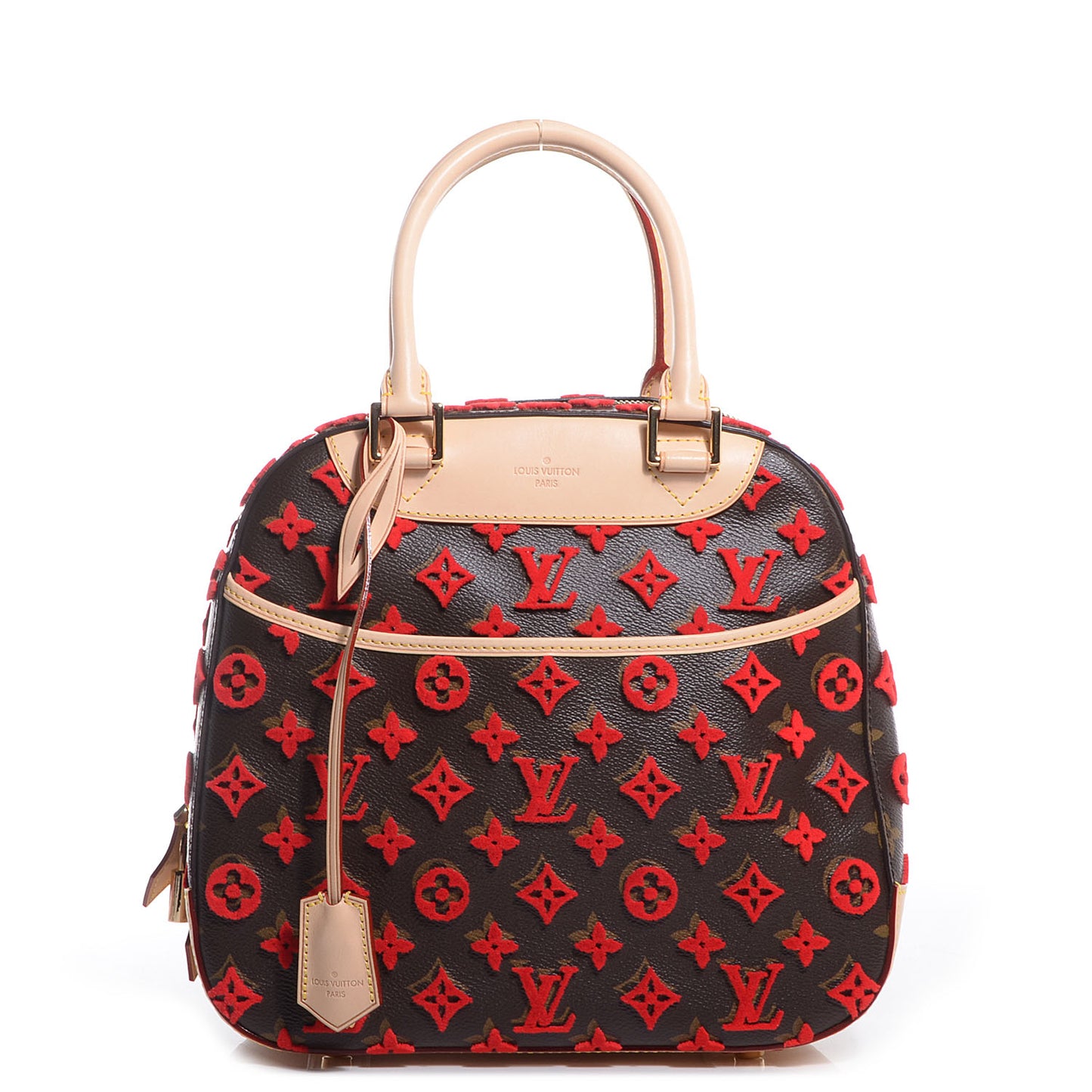 Monogram Tuffetage Deauville Cube Red
