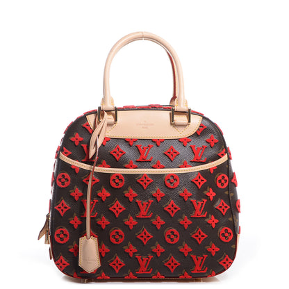 Louis Vuitton Monogram Tuffetage Deauville Cube Red 1 of 8
