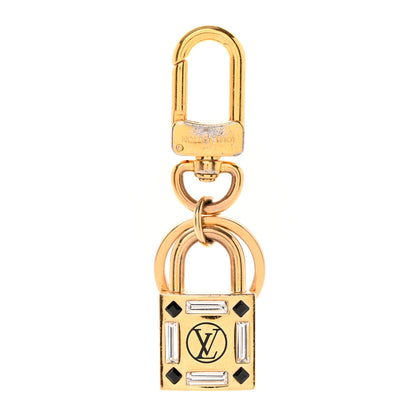 Louis Vuitton Lock Me Strass Bag Charm Key Holder Gold 1 of 5