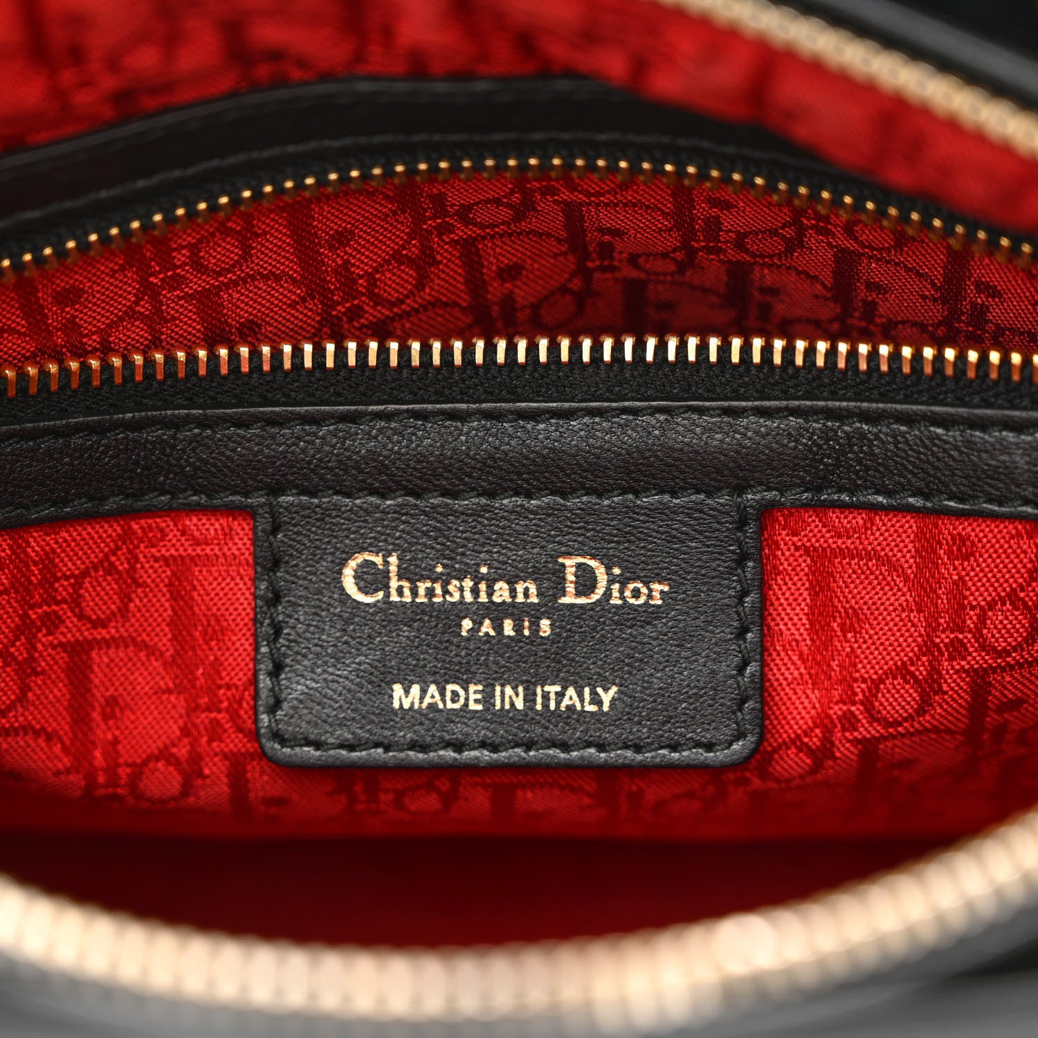 Christian Dior Lambskin Cannage Medium Lady Dior Black 6 of 10