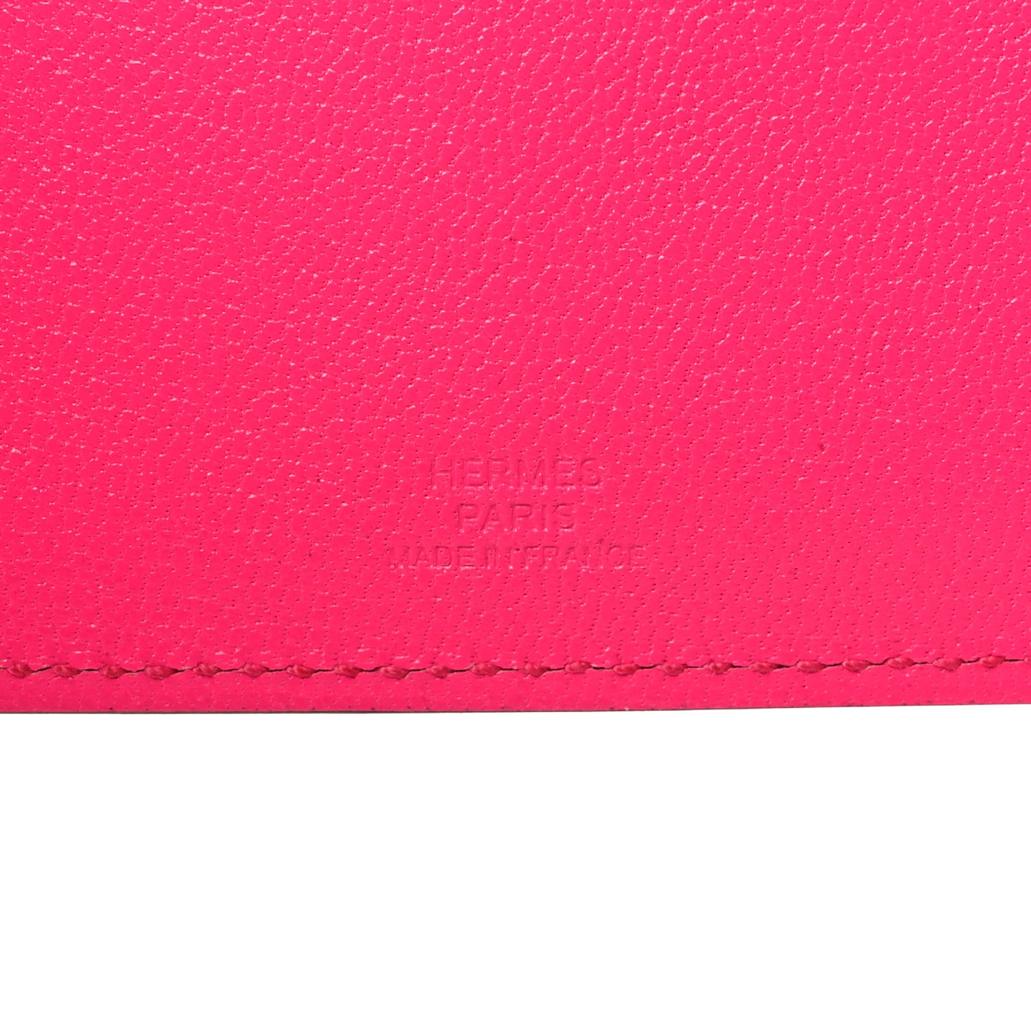 Hermes Chevre Chamkila Tarmac PM Passport Holder Rose Pop 6 of 8