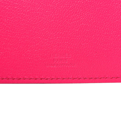 Hermes Chevre Chamkila Tarmac PM Passport Holder Rose Pop 6 of 8