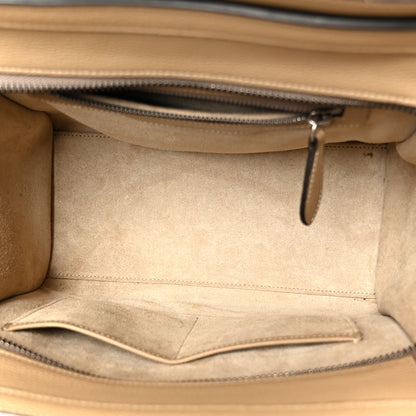 Celine Drummed Calfskin Micro Luggage Dune 5 of 12