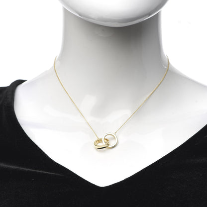 Tiffany 18K Yellow Gold 1837 Interlocking Circles Pendant Necklace 2 of 5