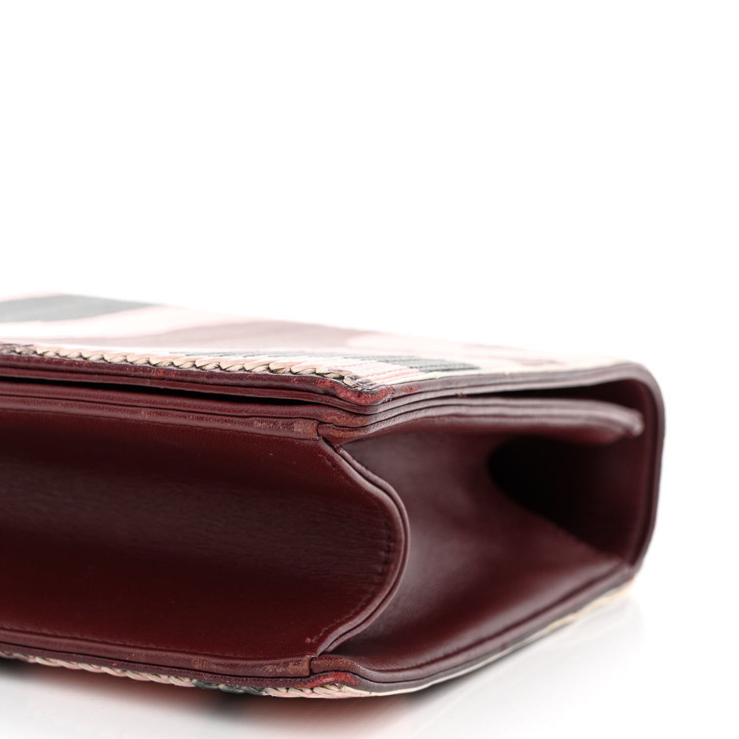 Printed Patchwork Large Diorama Flap Bag Multicolor