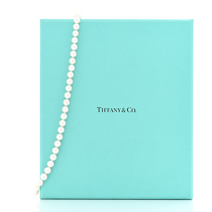 Tiffany 18K White Gold Akoya Pearl 6.5-7mm Essential Necklace 6 of 6