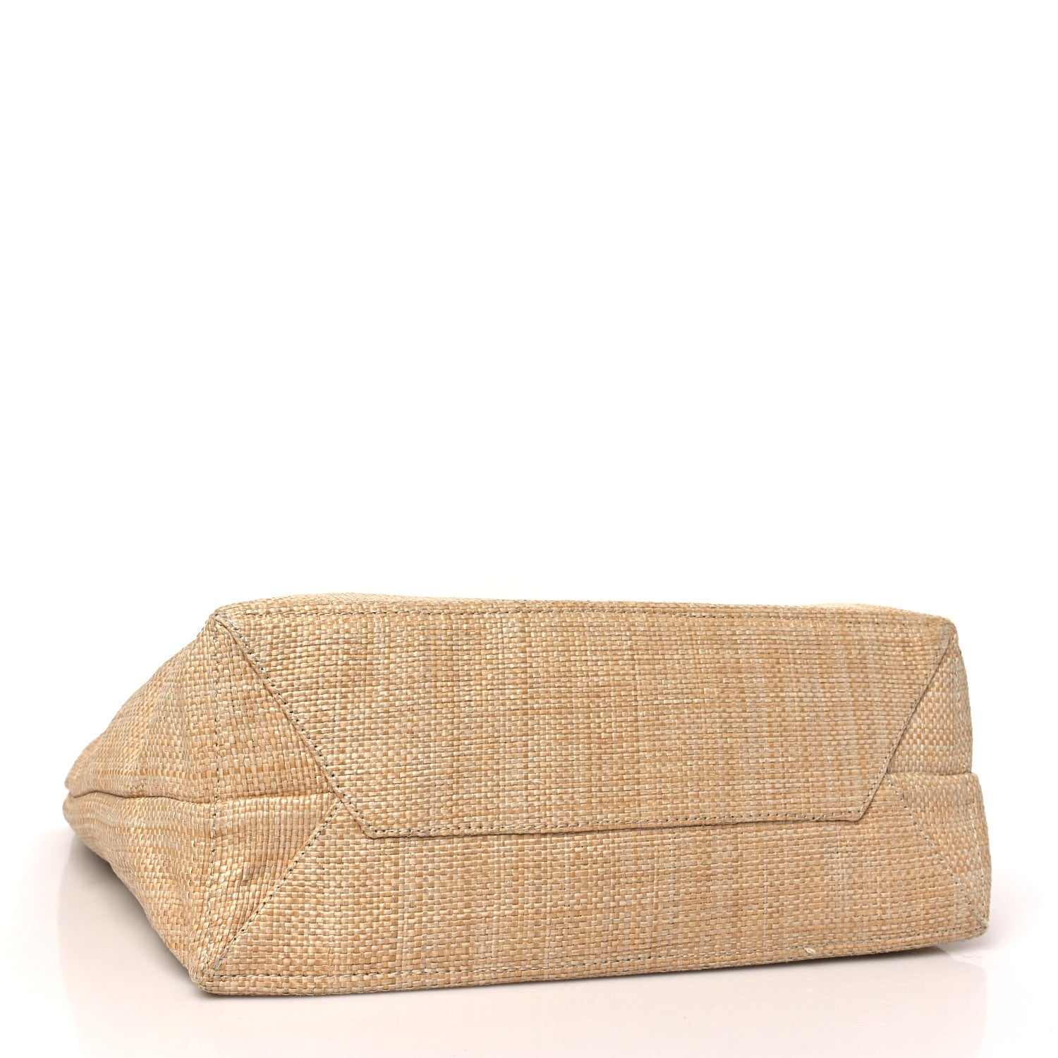 Prada Raffia Logo Tote Naturale 4 of 9