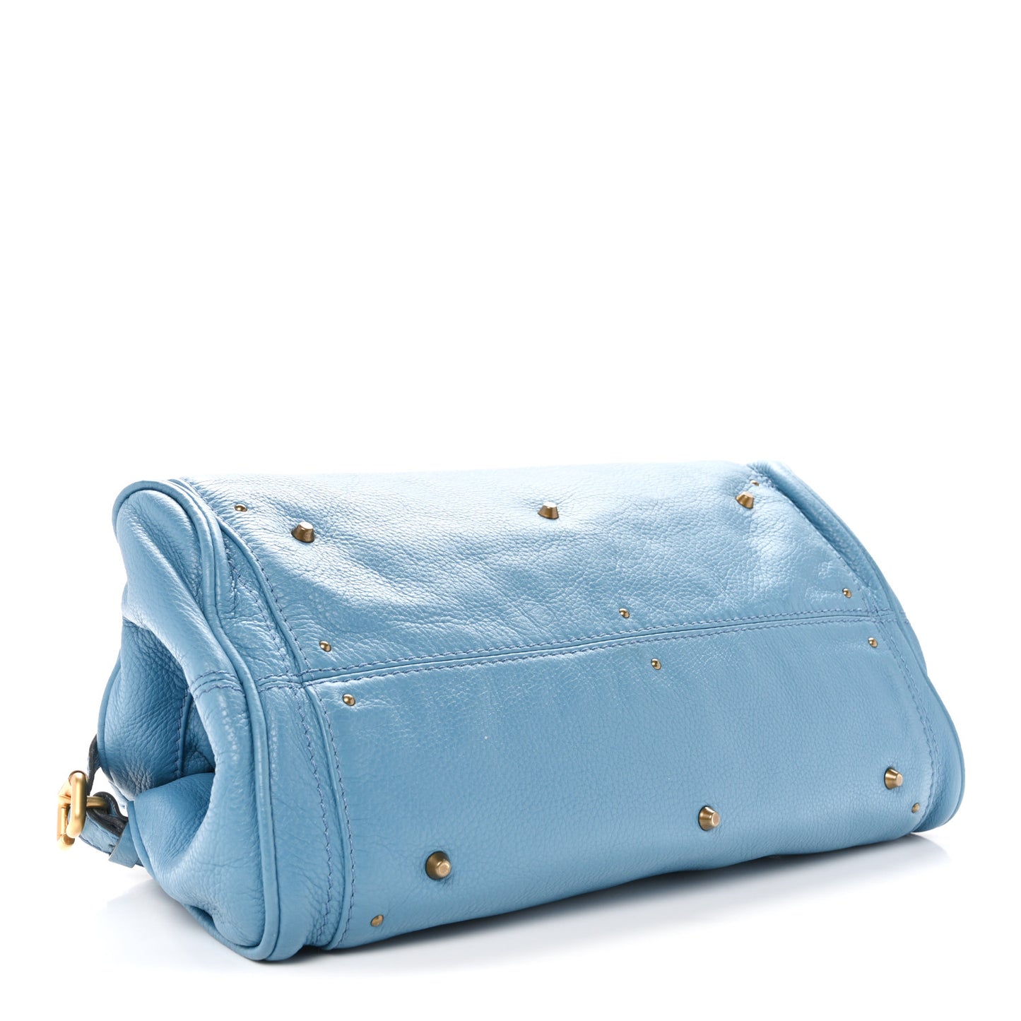 Calfskin Medium Paddington Satchel Light Blue