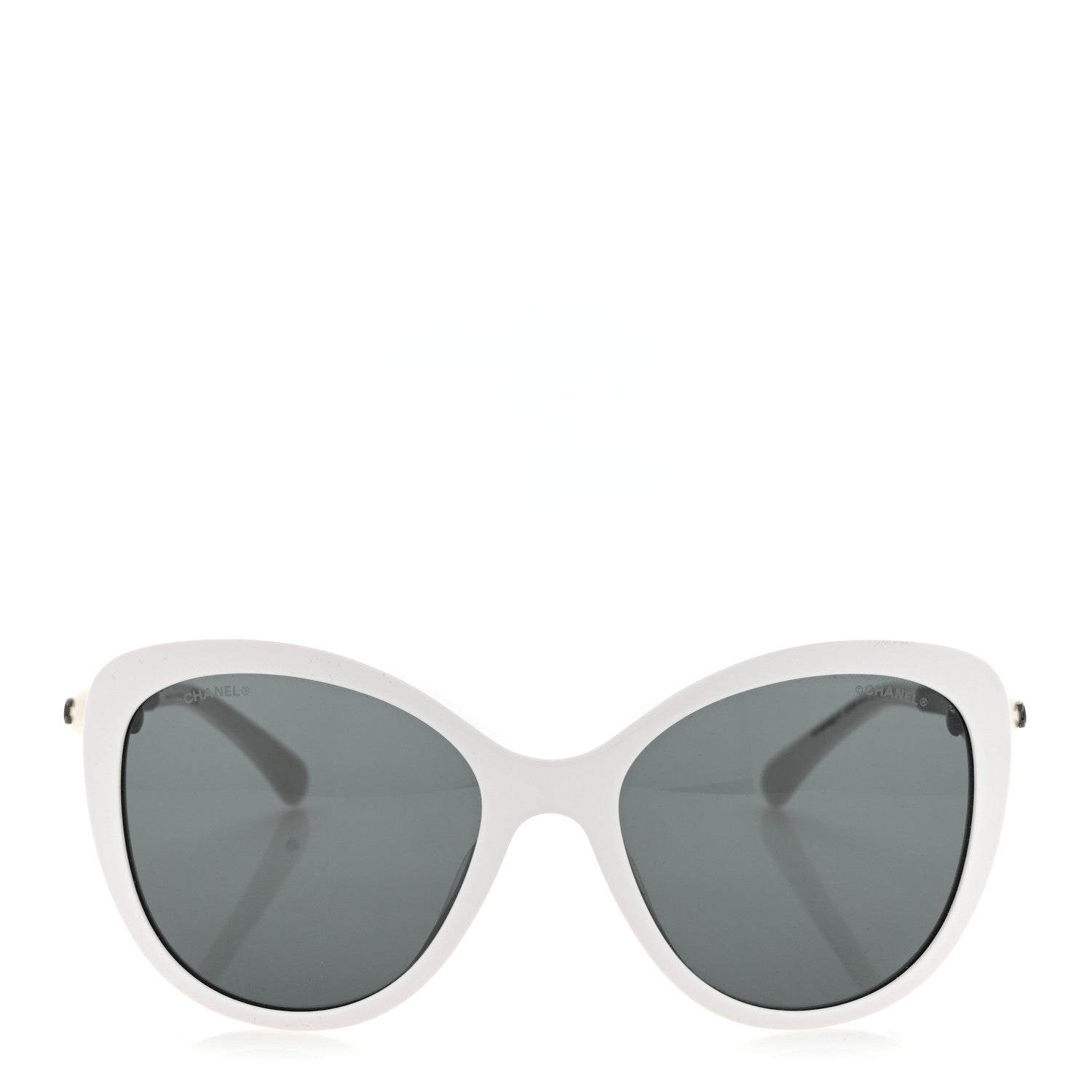 Chanel Acetate Pearl Butterfly Sunglasses 5338-H-A White 2 of 8