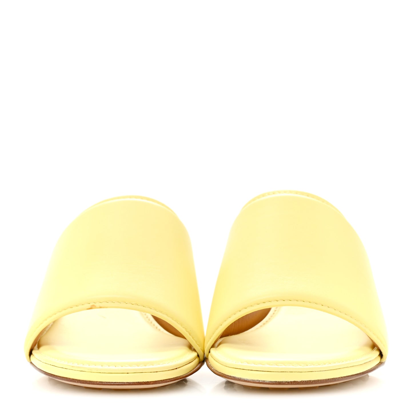 Vienna Calfskin The Band Mule Sandals 35.5 Lemonade
