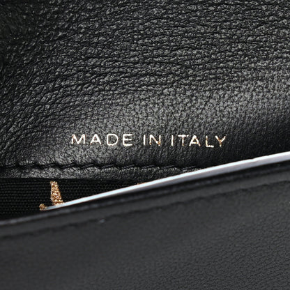 Chanel Lambskin Quilted Small Graffiti Compact Wallet Black 8 of 9