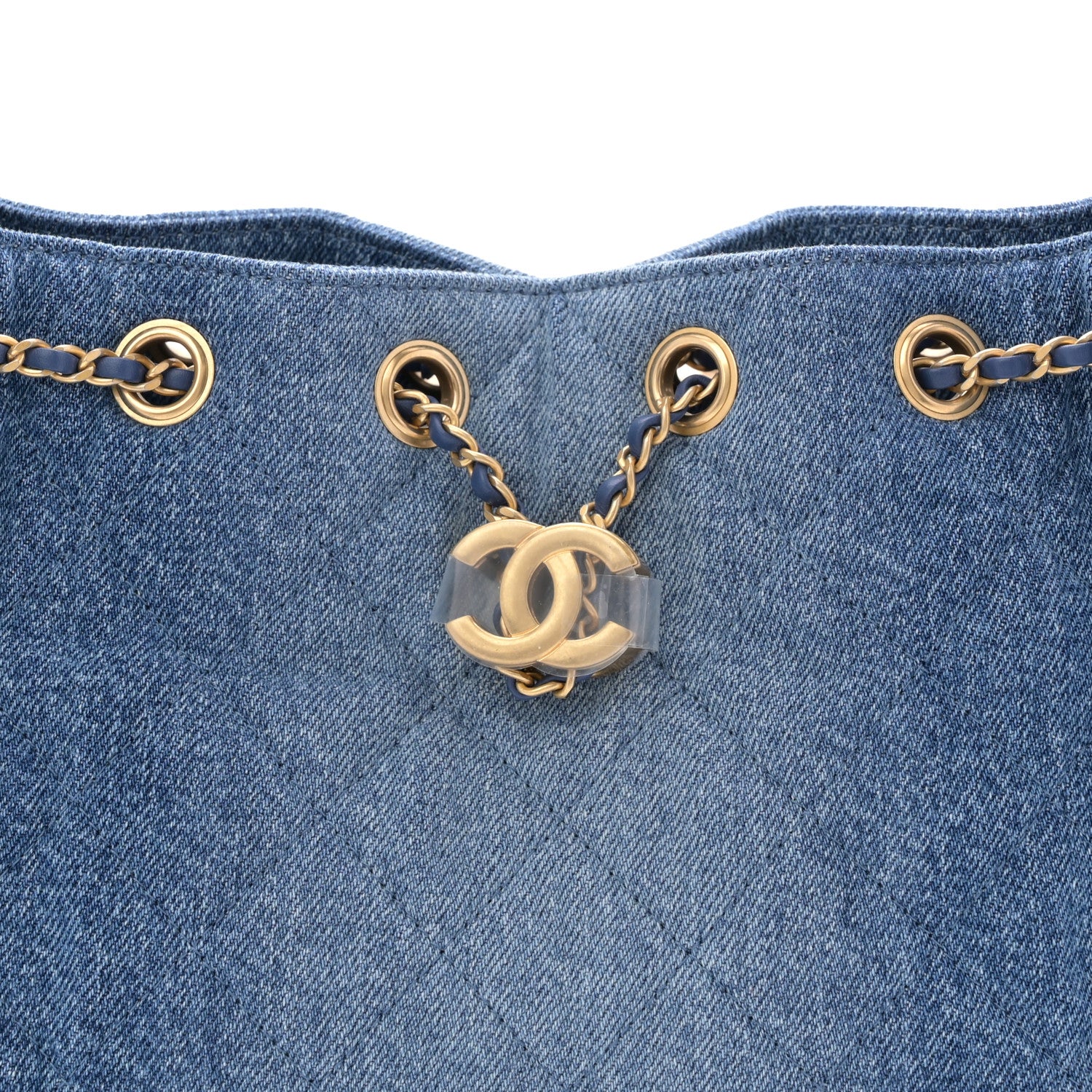 Chanel Washed Denim Quilted Mini Chanel 25 Handbag Blue 9 of 12