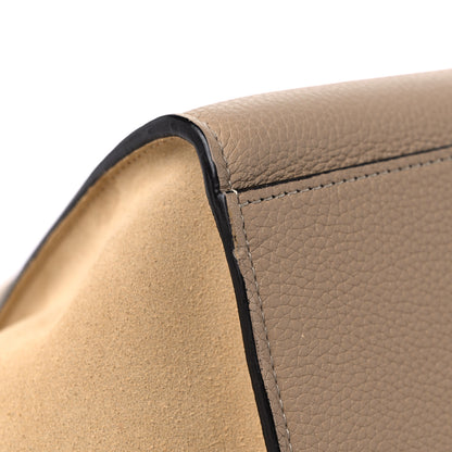Celine Drummed Calfskin Suede Small Trapeze Dune 6 of 11
