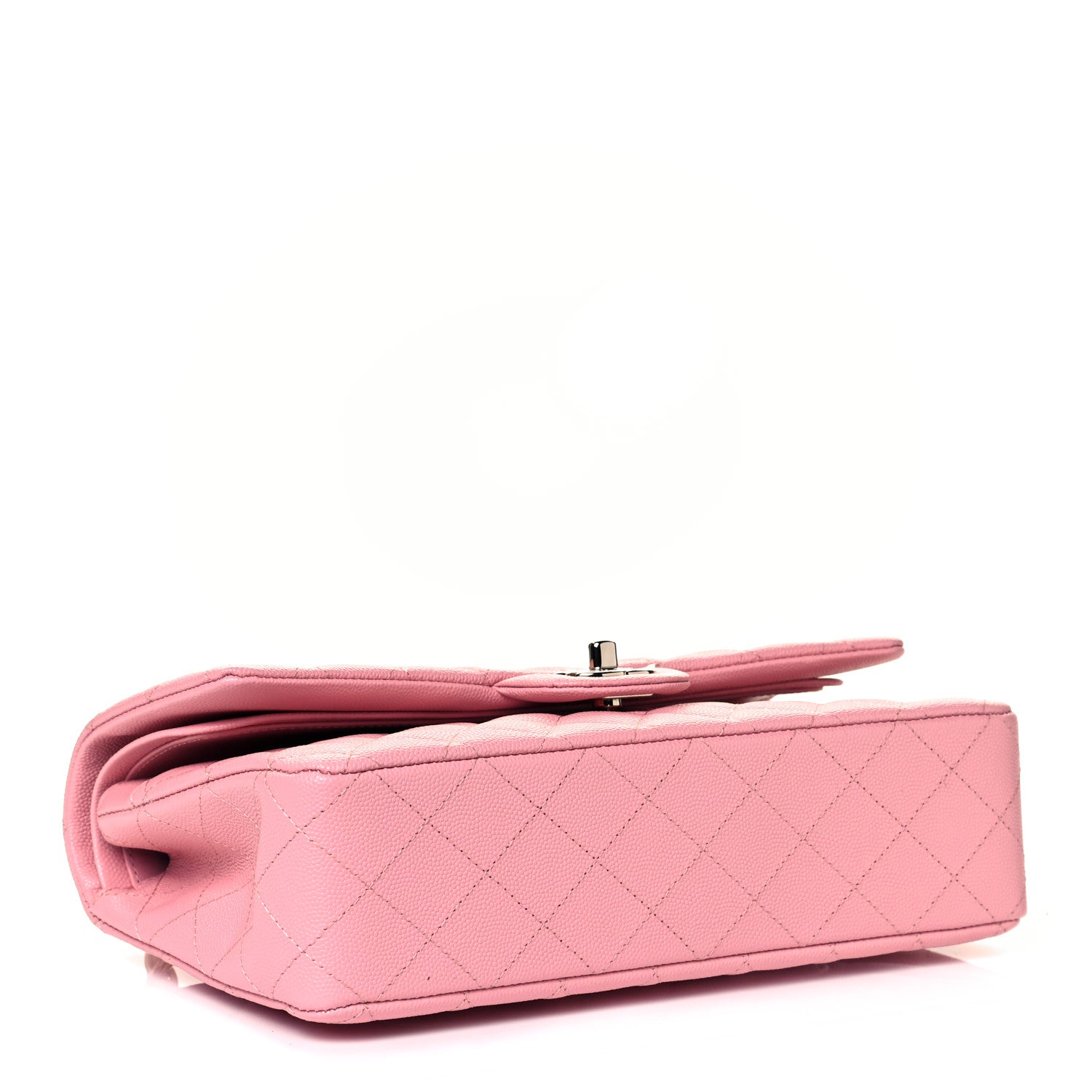 Chanel Caviar Quilted Medium Double Flap Pink 3 of 9