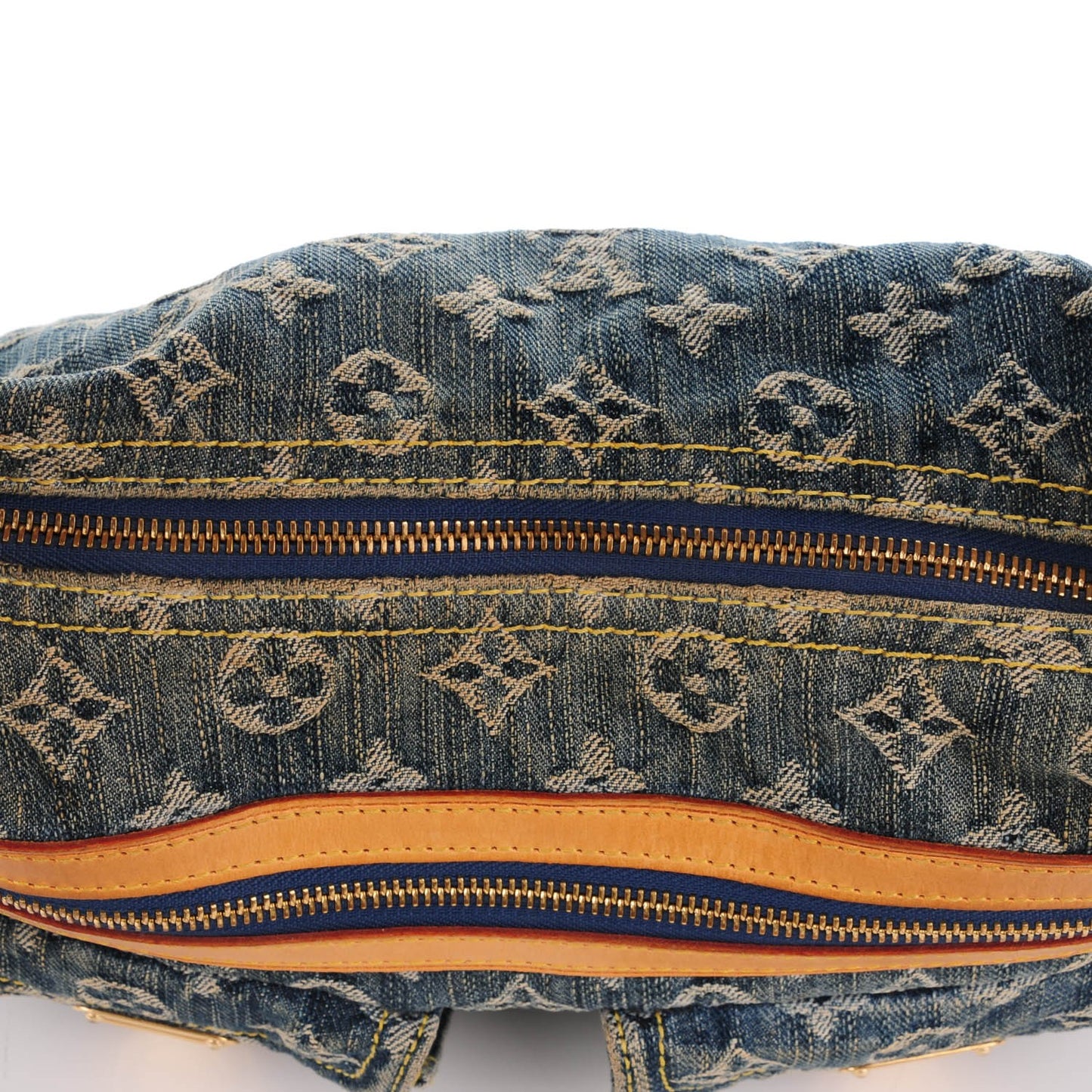 Monogram Denim Baggy PM Blue