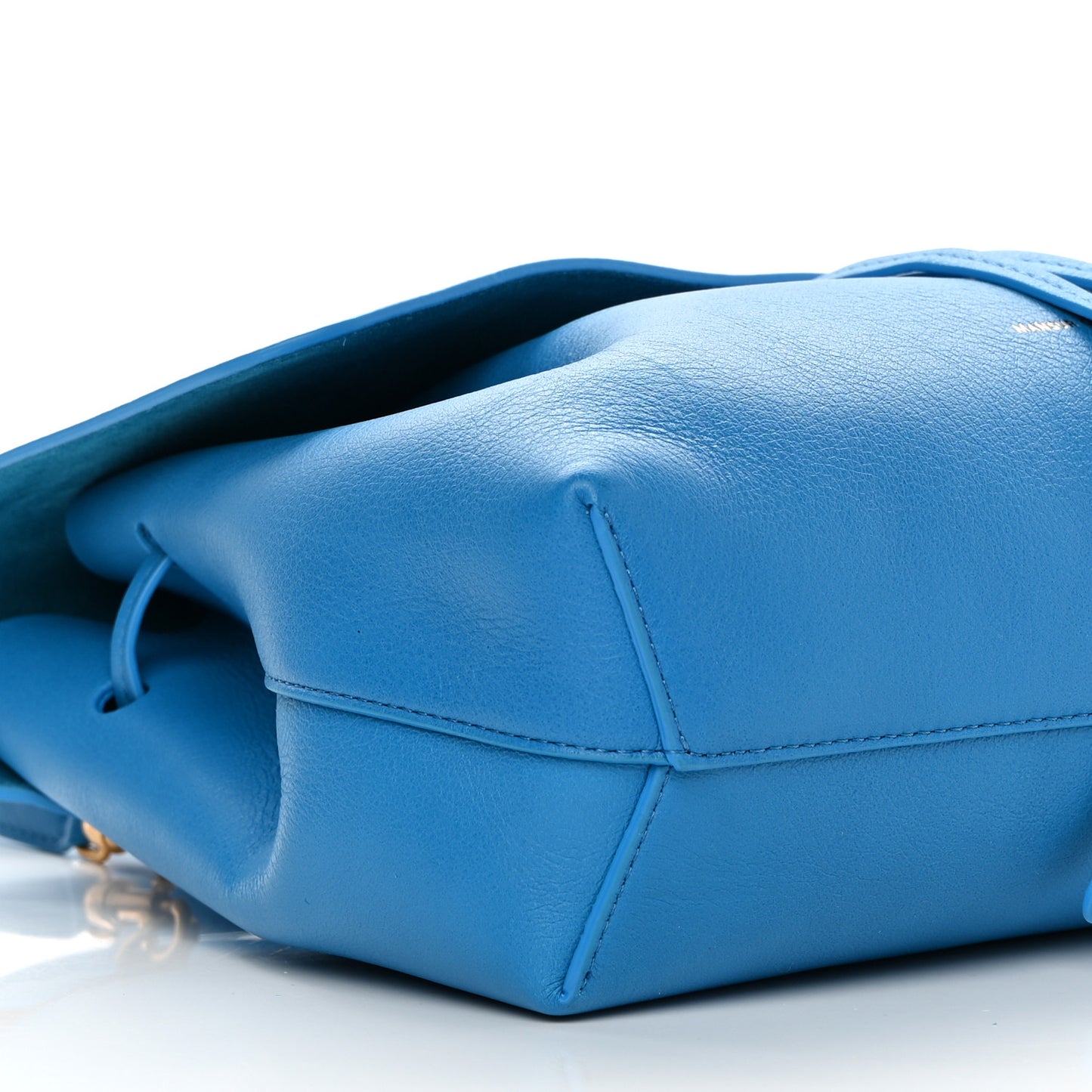 Calfskin Mini Lady Bag Sea Blue