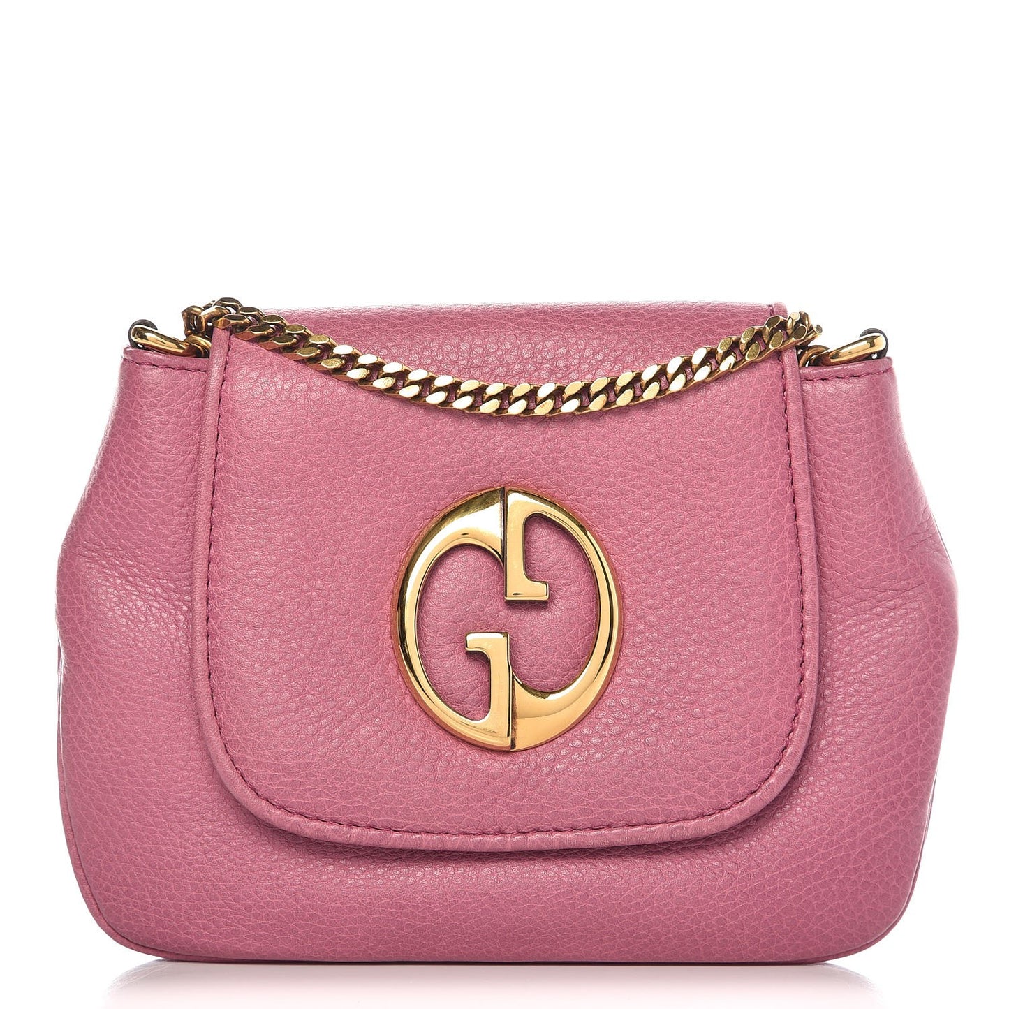 Pebbled Calfskin Small 1973 Chain Shoulder Bag Peonia Flower