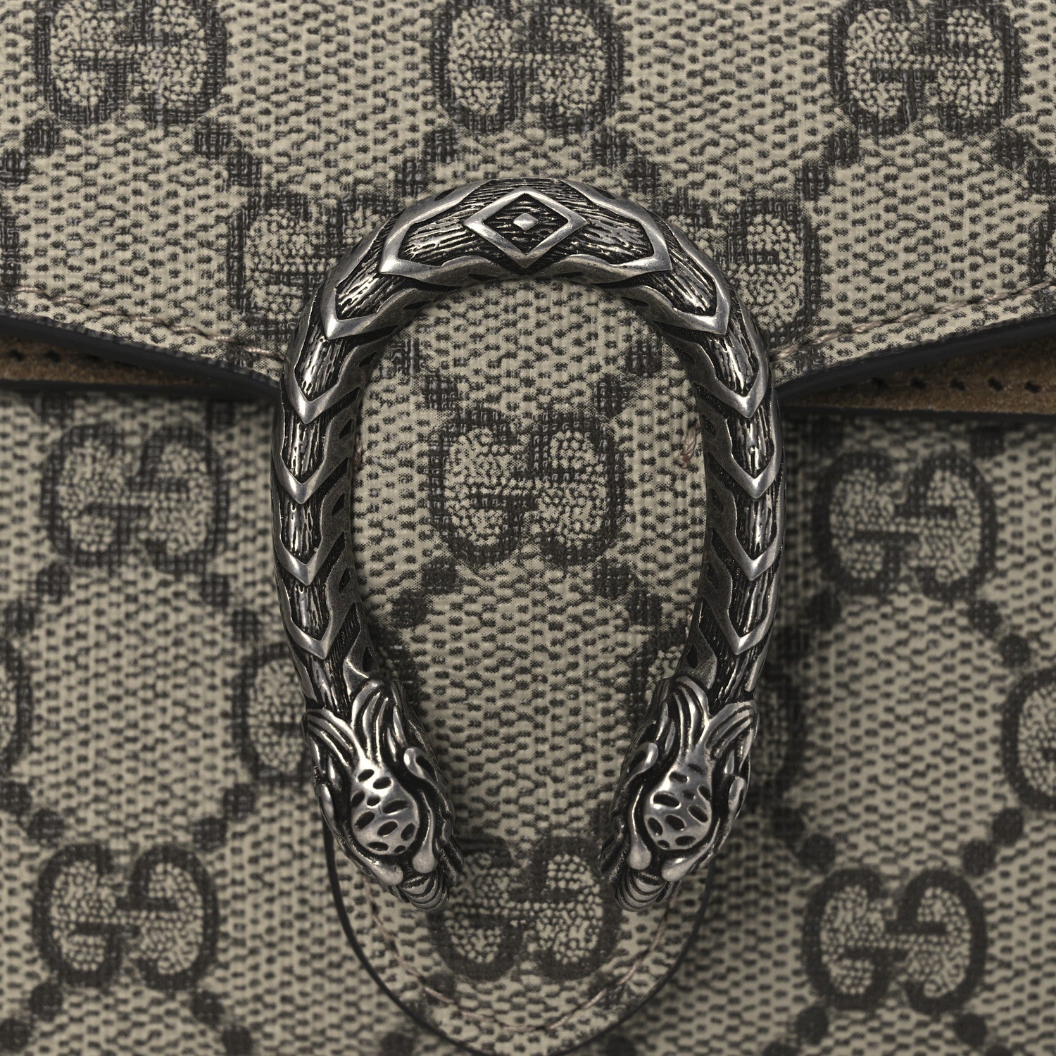 Gucci GG Supreme Monogram Super Mini Dionysus Shoulder Bag Taupe 8 of 12