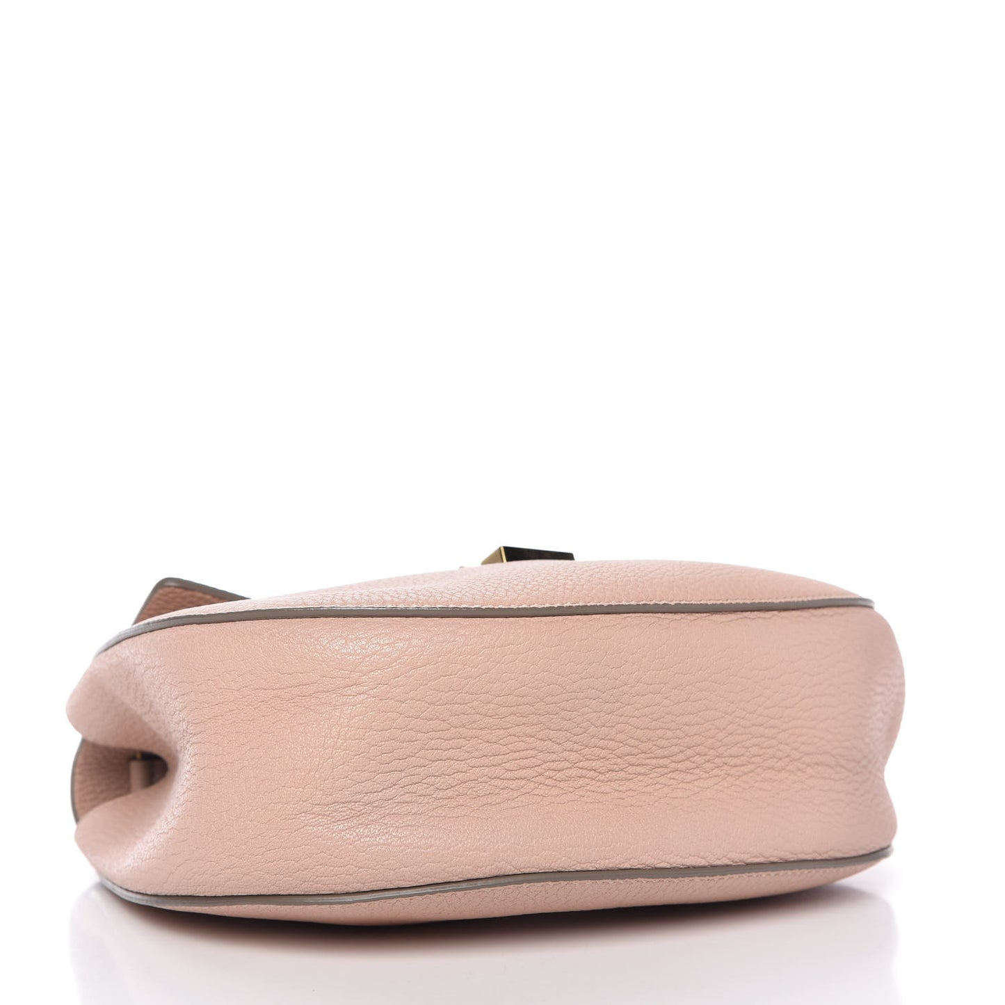 Grained Lambskin Drew Shoulder Bag Cement Pink