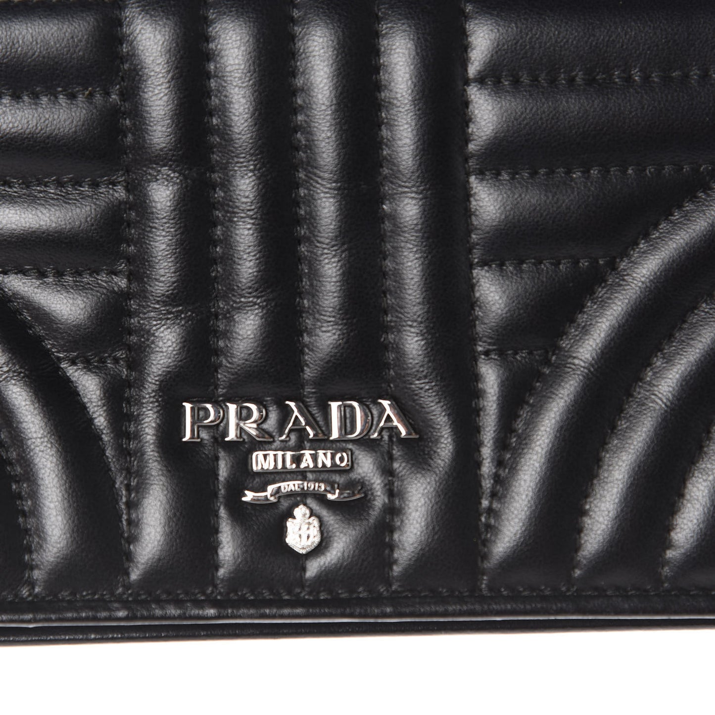 Nappa Impunture Diagramme Chain Wallet Black