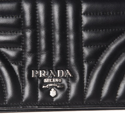 Prada Nappa Impunture Diagramme Chain Wallet Black 7 of 10