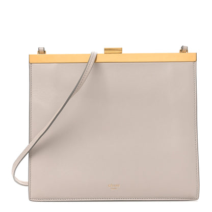 Celine Smooth Calfskin Mini Clasp Bag Light Grey 1 of 10