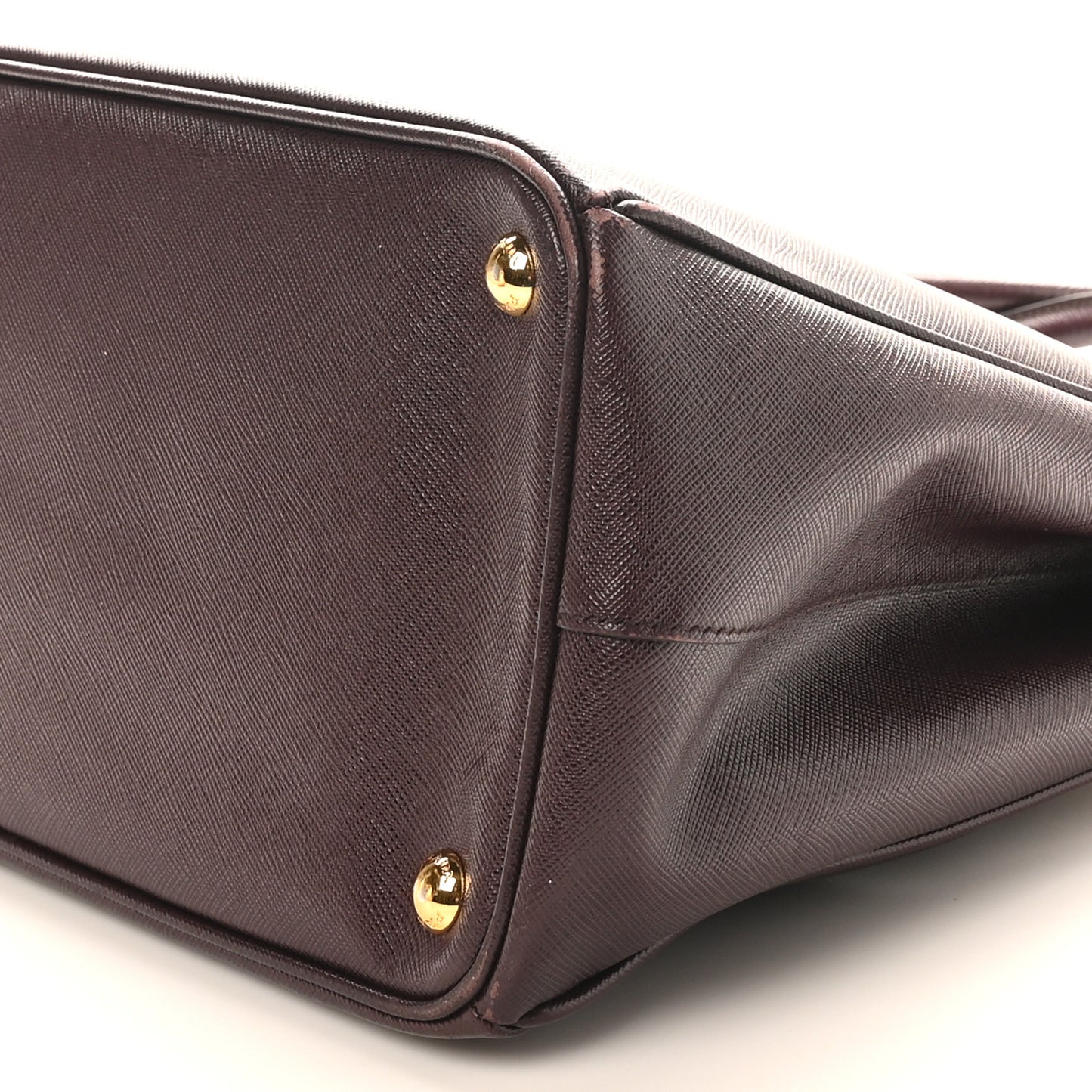 Saffiano Lux Medium Galleria Double Zip Tote Bordeaux