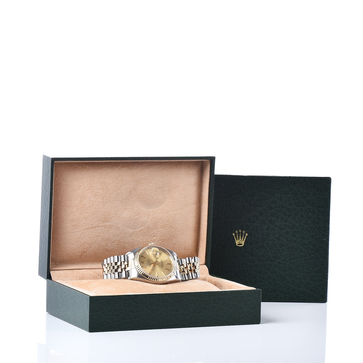 Rolex Stainless Steel 18K Yellow Gold 36mm Oyster Perpetual Datejust Watch Champagne 16233 7 of 7