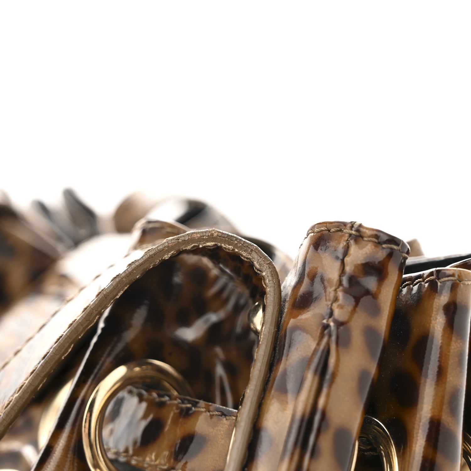 Jimmy Choo Patent Leopard Print Riki Natural 12 of 13