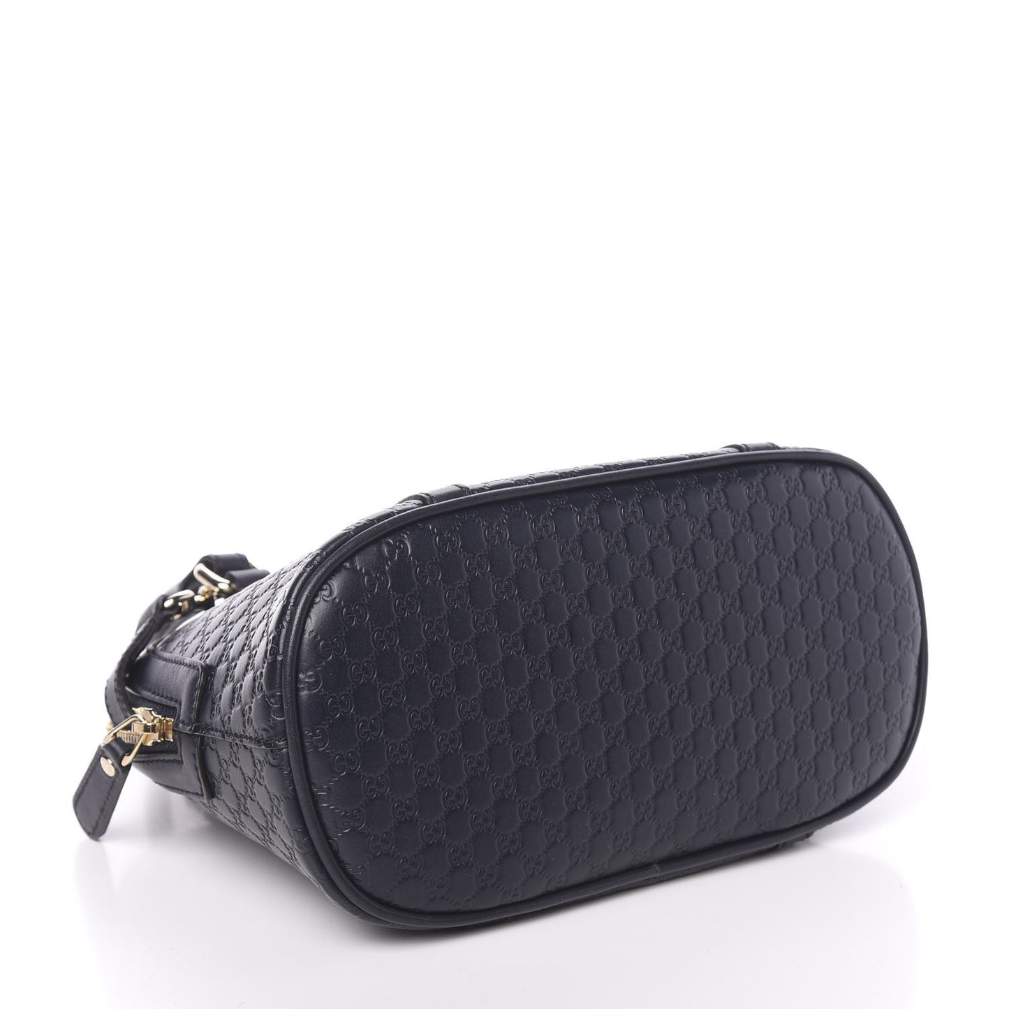 Soft Microguccissima Mini Dome Bag Blue