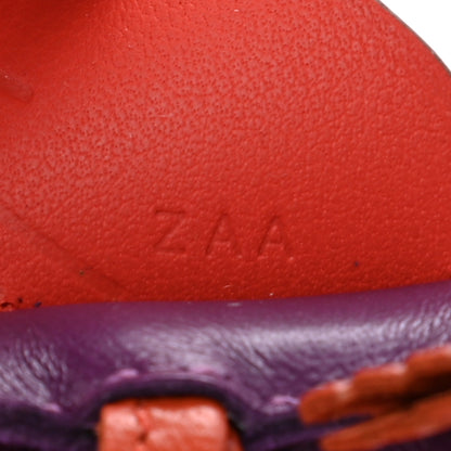 Hermes Milo Lambskin Grigri Rodeo Pegase Horse Bag Charm PM Violet Cornaline Capucine 3 of 4