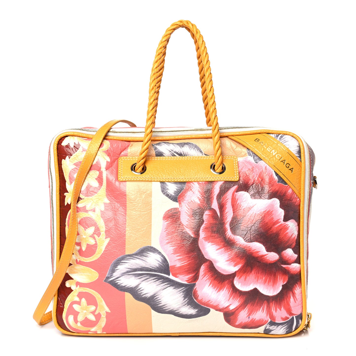 Agneau Floral Print Medium Blanket Square Tote Multicolor