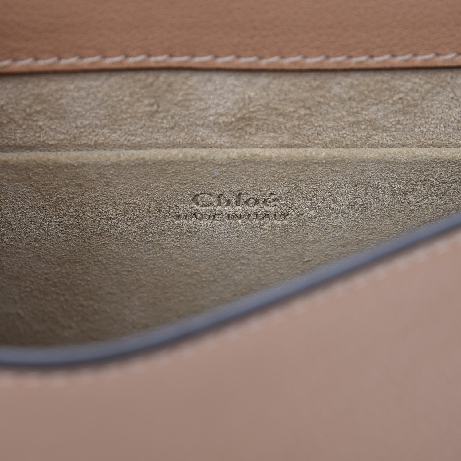 Chloe Calfskin Suede Small Nile Bracelet Bag Biscotti Beige 6 of 9