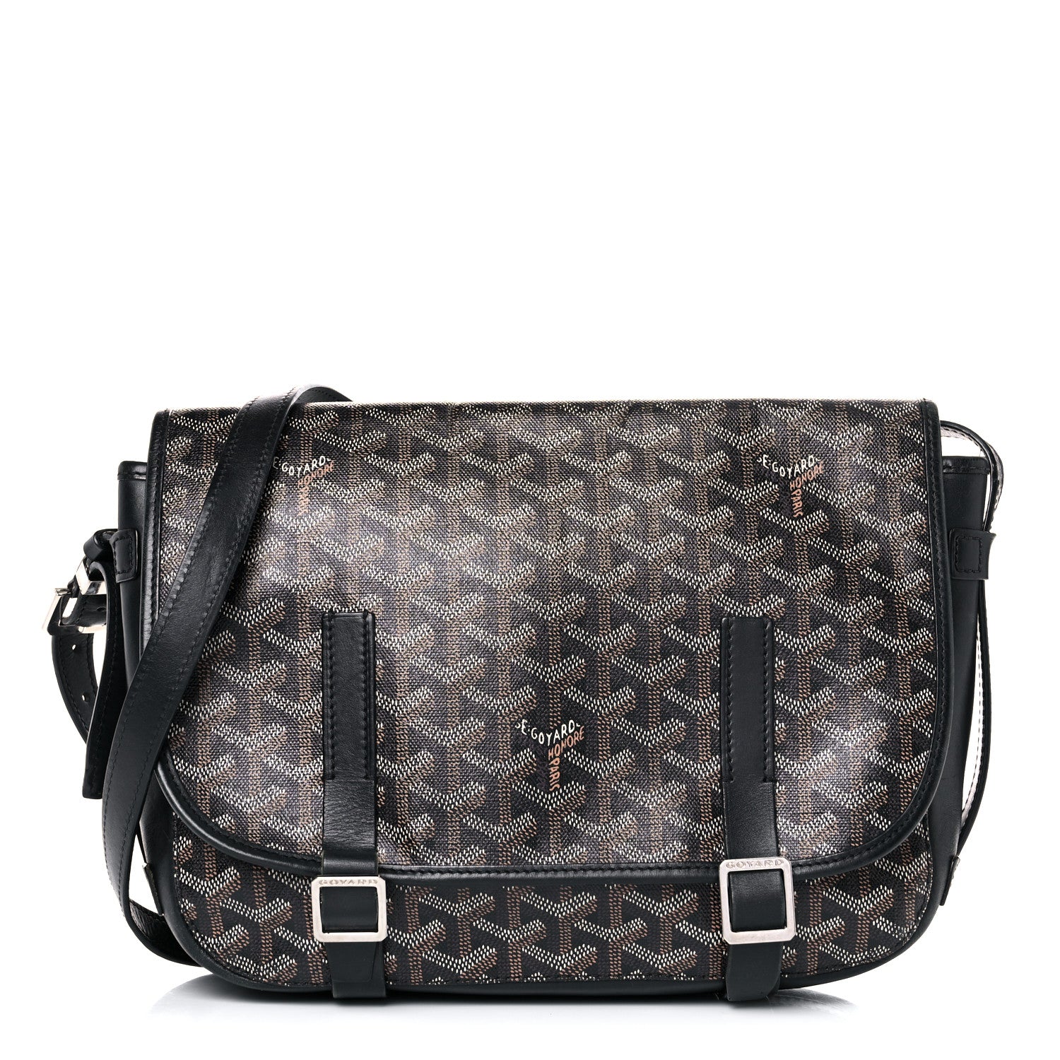 Goyard Goyardine Belvedere MM Messenger Bag Black 1 of 35