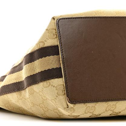 Gucci Monogram Web Large Bucket Tote Brown 9 of 10