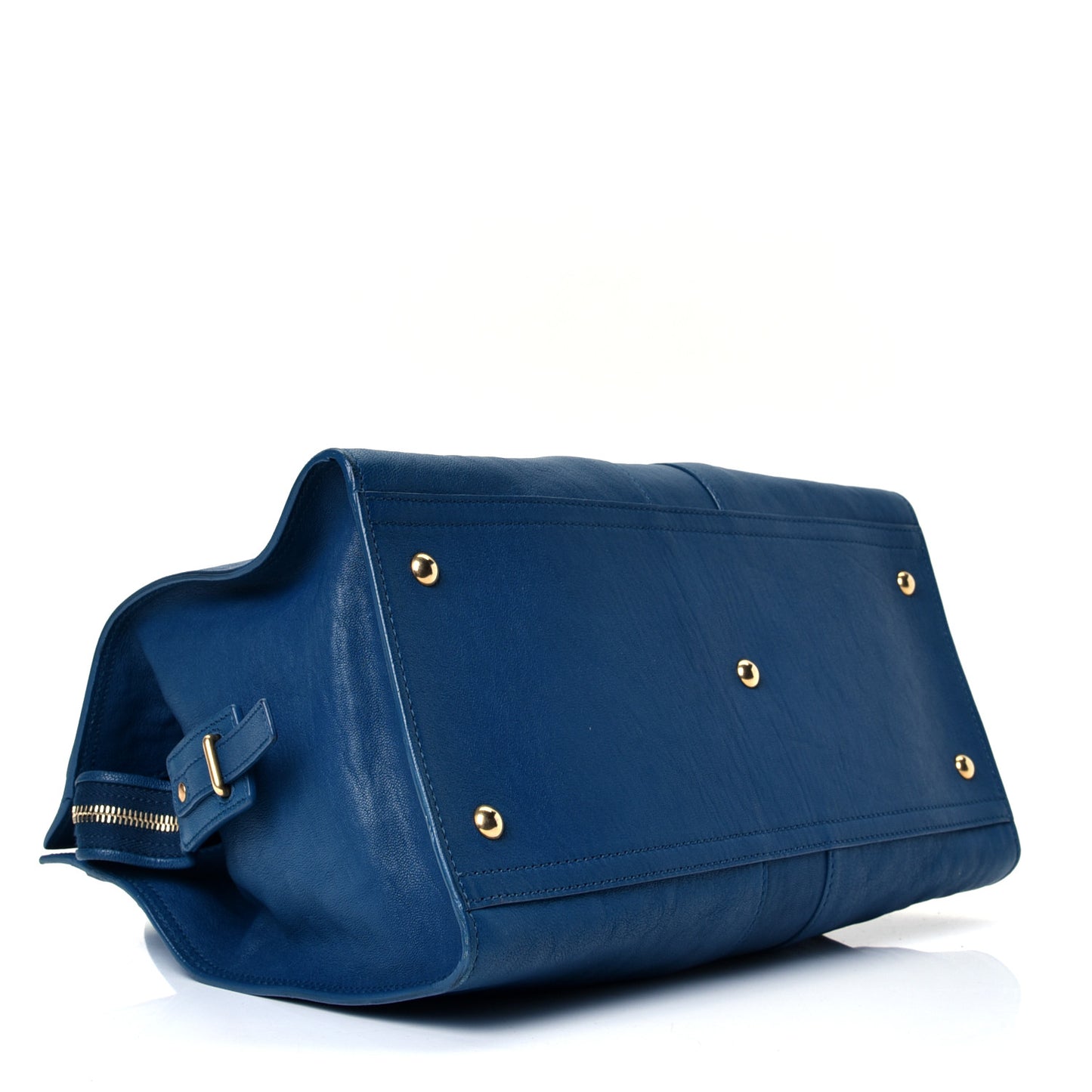 Calfskin Medium Classic Y Cabas Peacock Blue