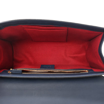 Gucci GG Supreme Monogram Calfskin Medium Padlock Shoulder Bag Beige Blue Mystic White Hibiscus Red 5 of 15
