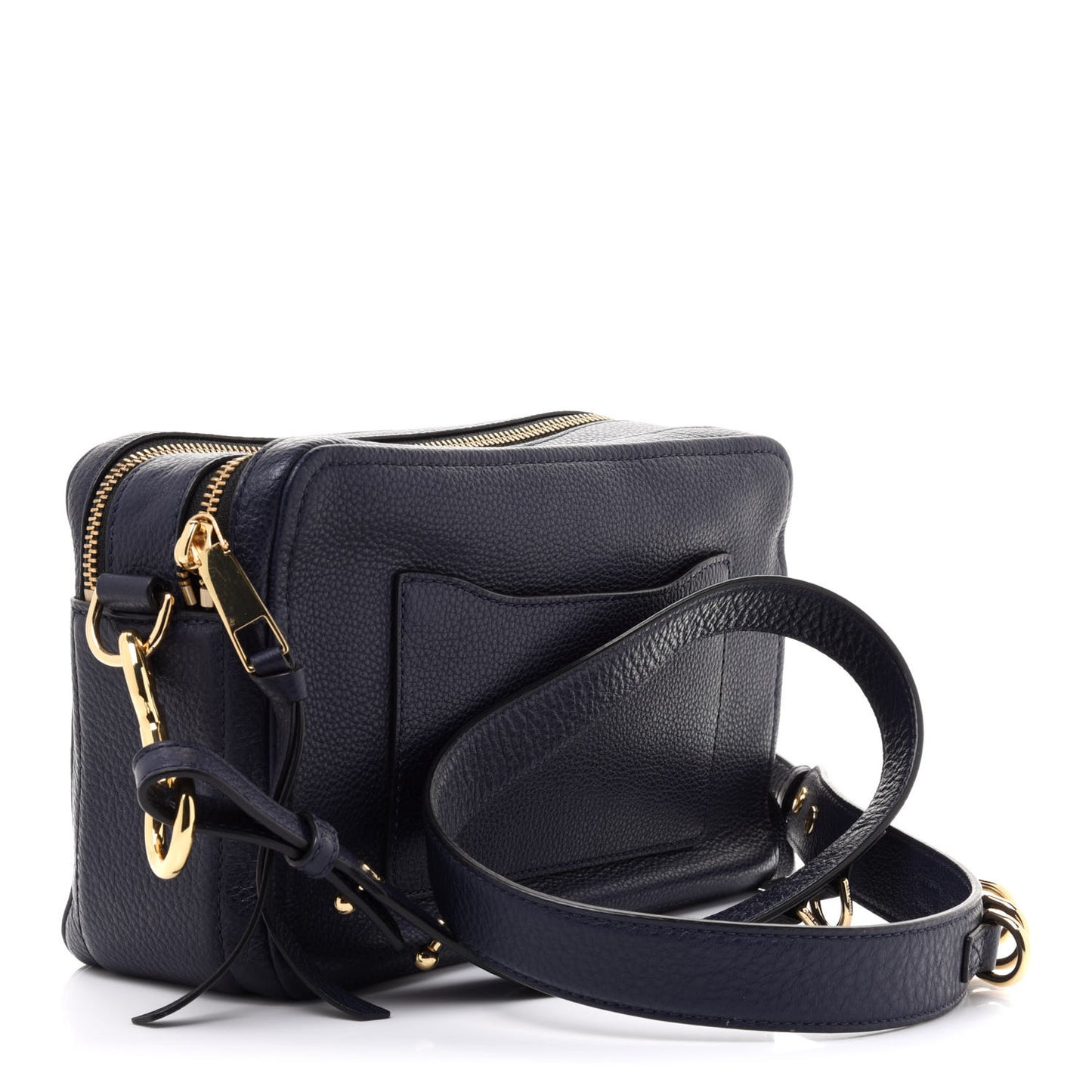 Supple Natural Grain Calfskin The Softshot 27 Bag Navy