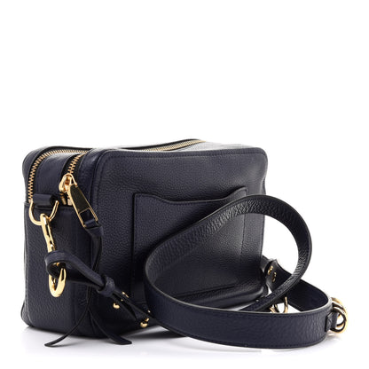 Marc Jacobs Supple Natural Grain Calfskin The Softshot 27 Bag Navy 2 of 12