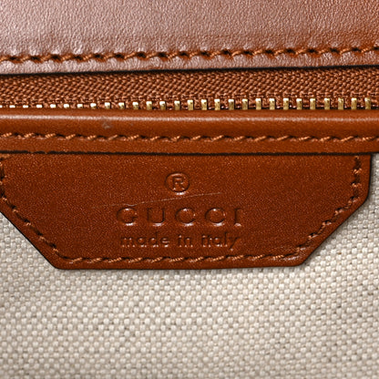 Gucci Calfskin Geometric Print Medium Bamboo 1947 Top Handle Bag Brown 10 of 15
