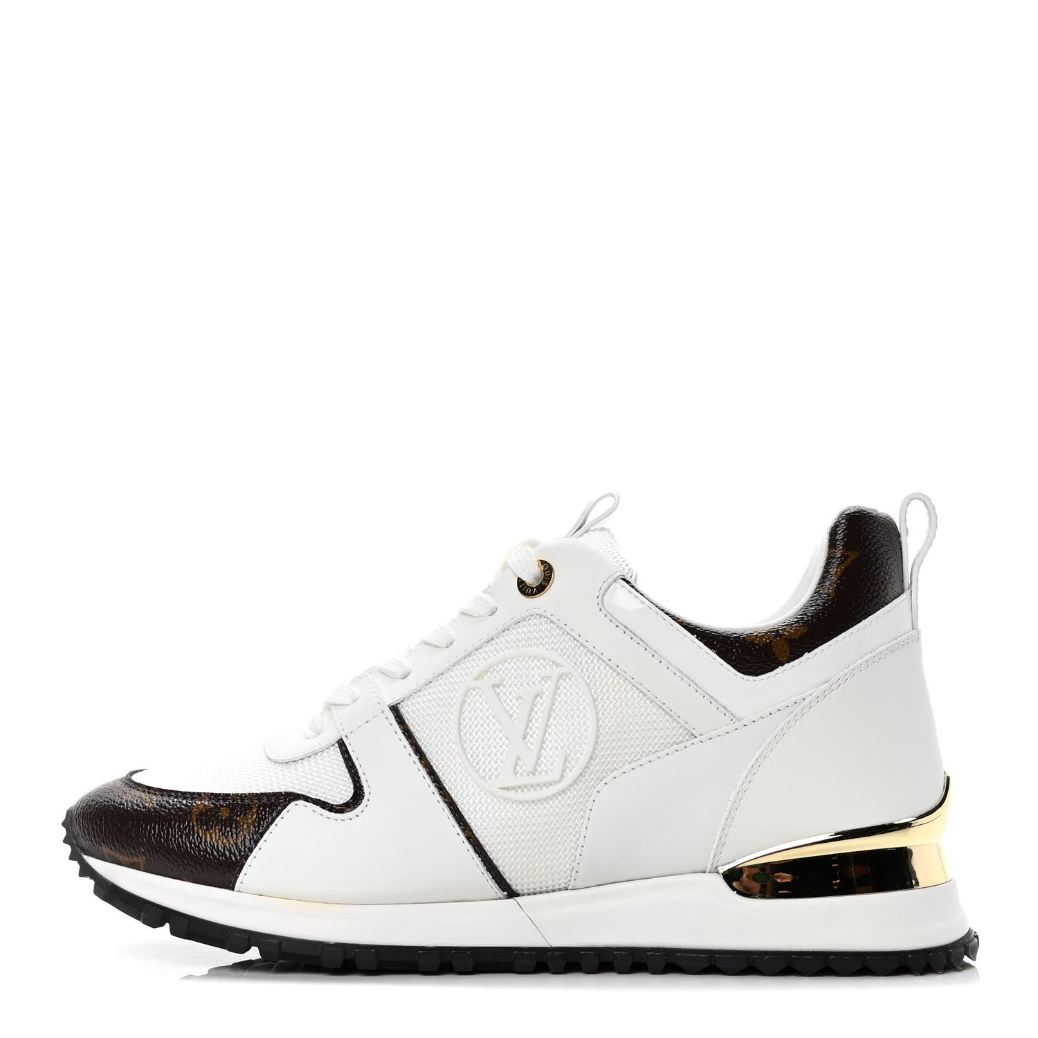 Louis Vuitton Calfskin Monogram Run Away Sneakers 38 White 1 of 4